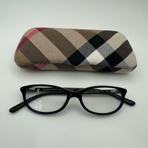 Burberry Eyeglasses B 2097 3001 50-15 135 Black Frame In Shell Case New